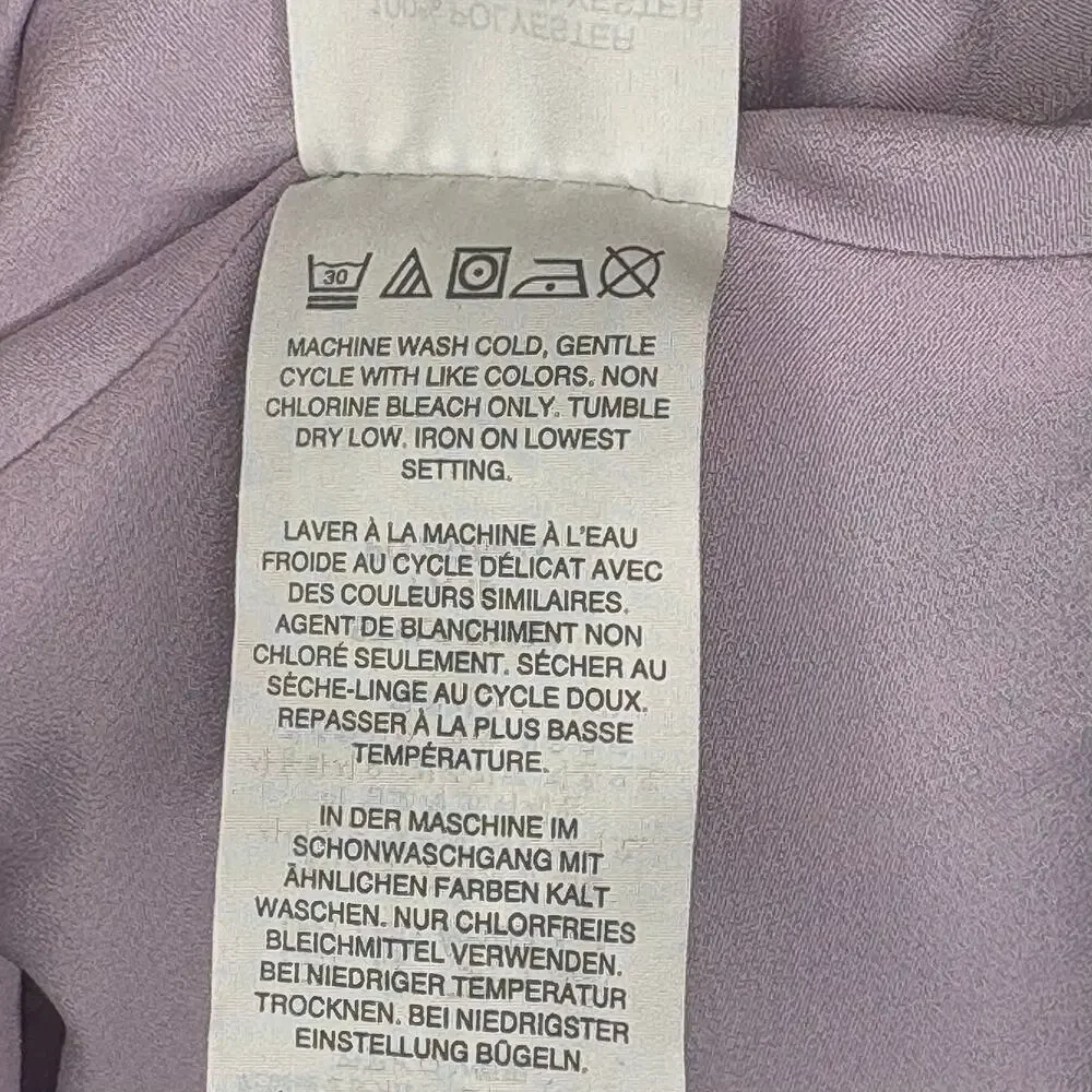 J. Crew Lavender‎ Purple Watercolor Wedding Guest Retro A-Line Dress Sz 8